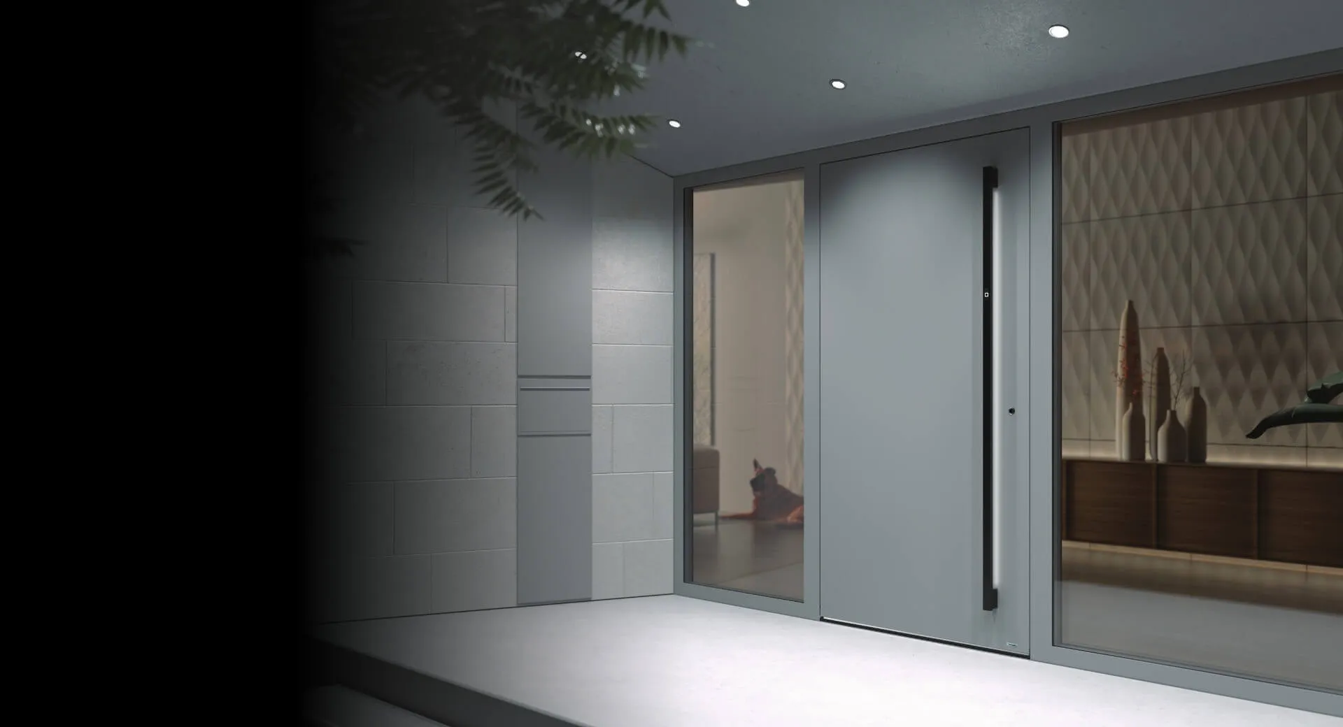 Metal front doors