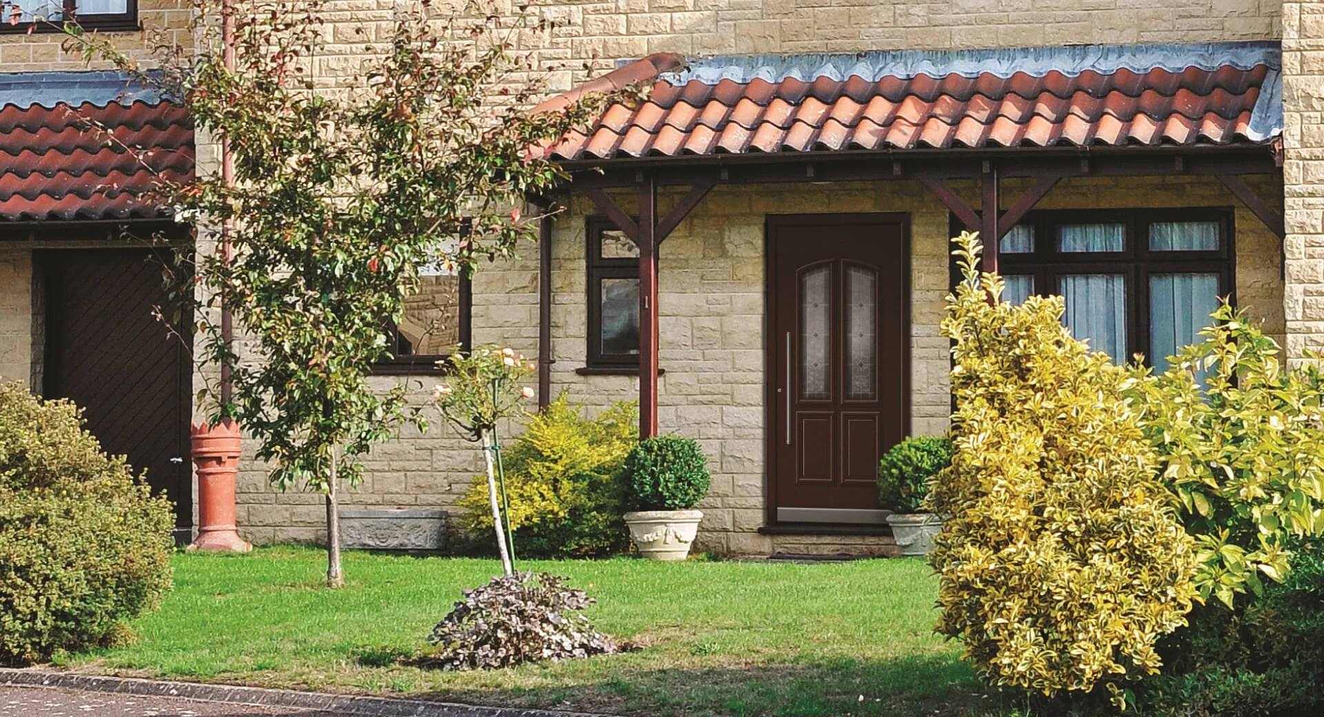 Half glazed front doors