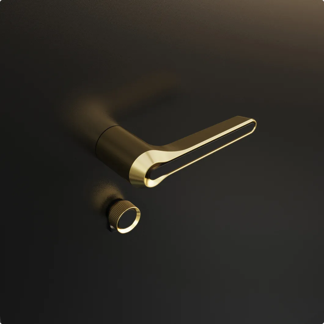 Door hardware PVD finish