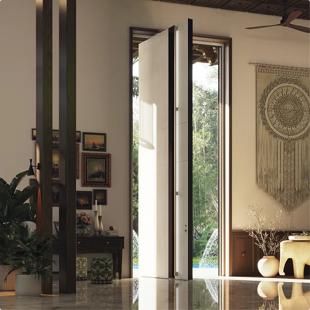 Pivot front door