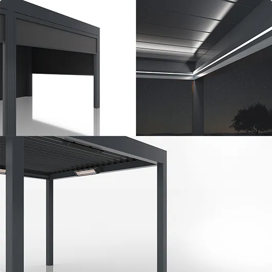 Options for additional pergola equipment
