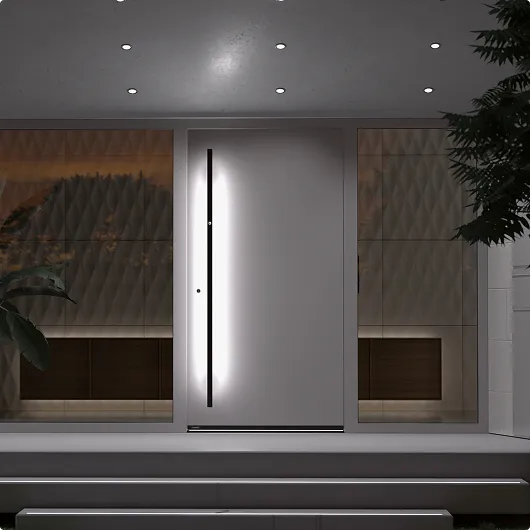 Aluminium front doors