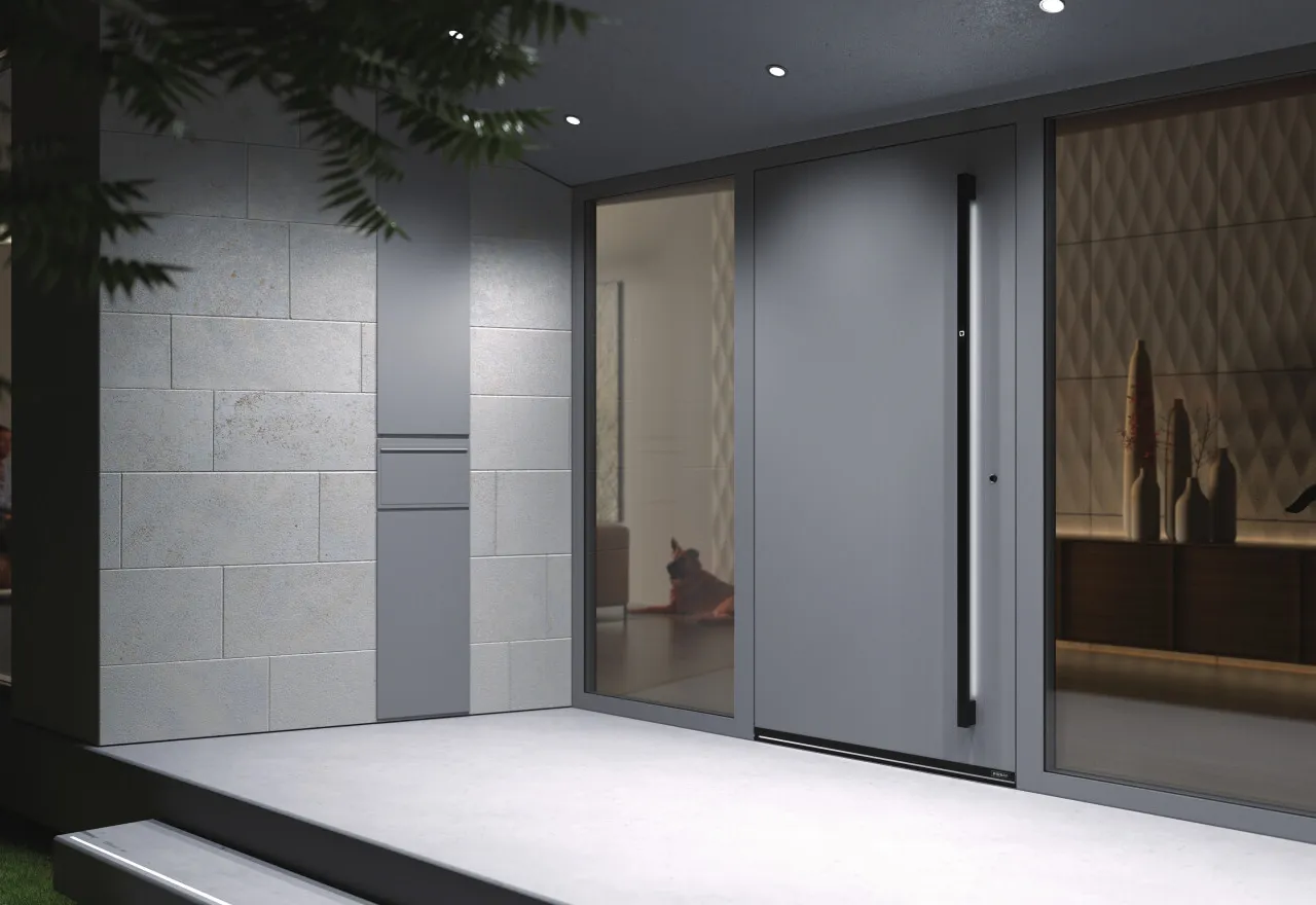 The contemporary style of doors is in