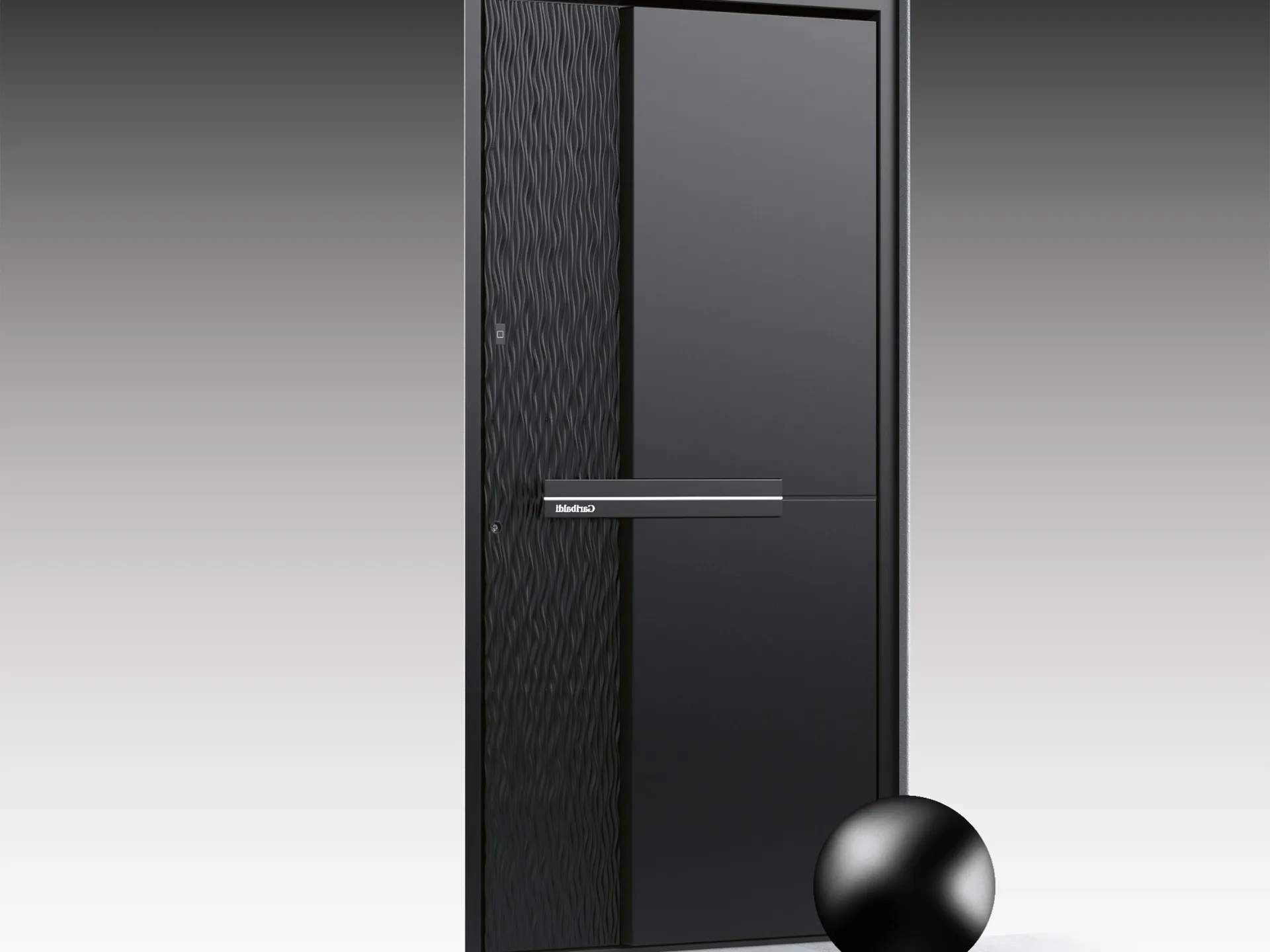 Temna črna barva vrat