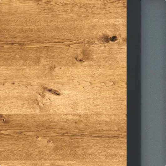 Wood, corten, or concrete imitations