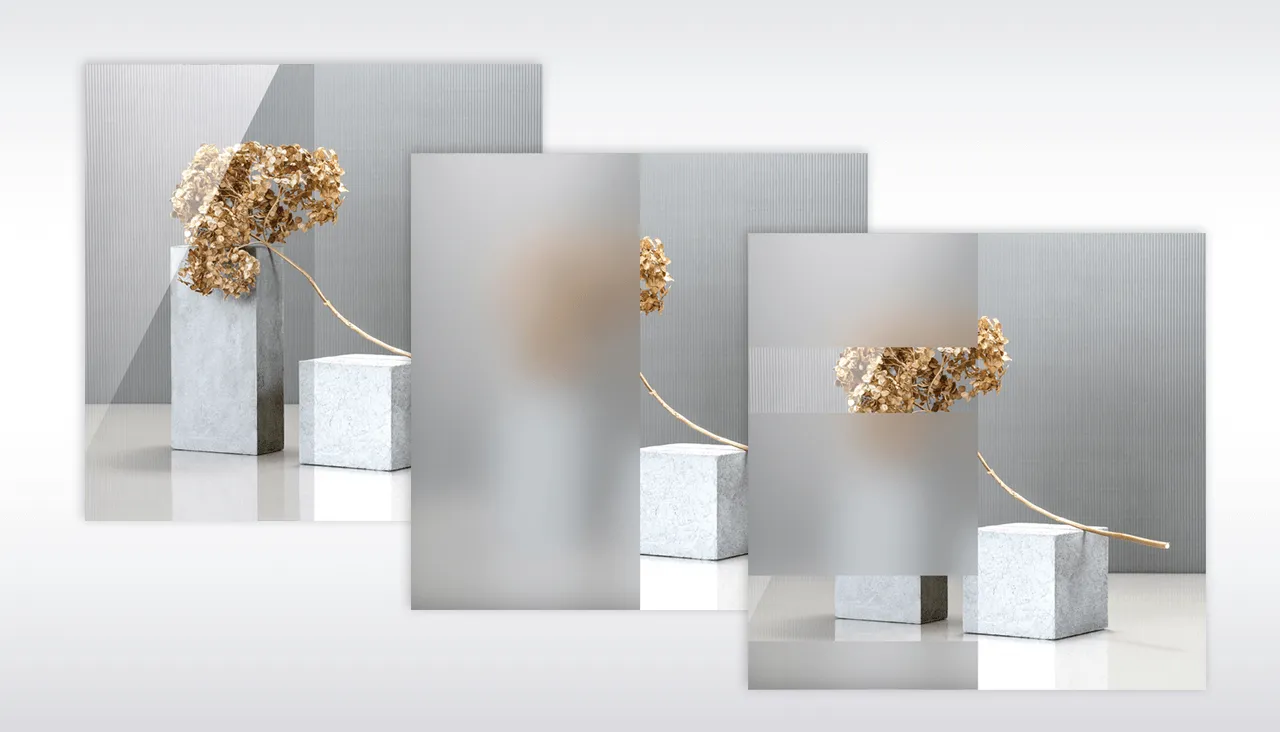 Promotional offer of decorative glass