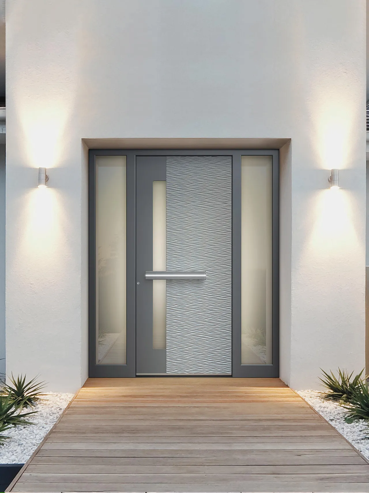 Doors with side lights