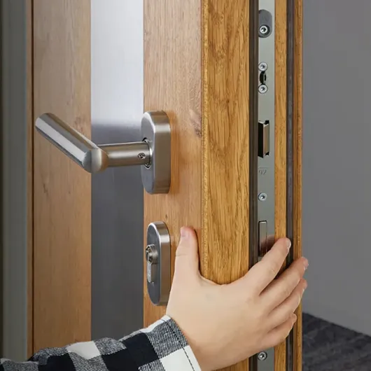 Eiche und Aluminium Türen