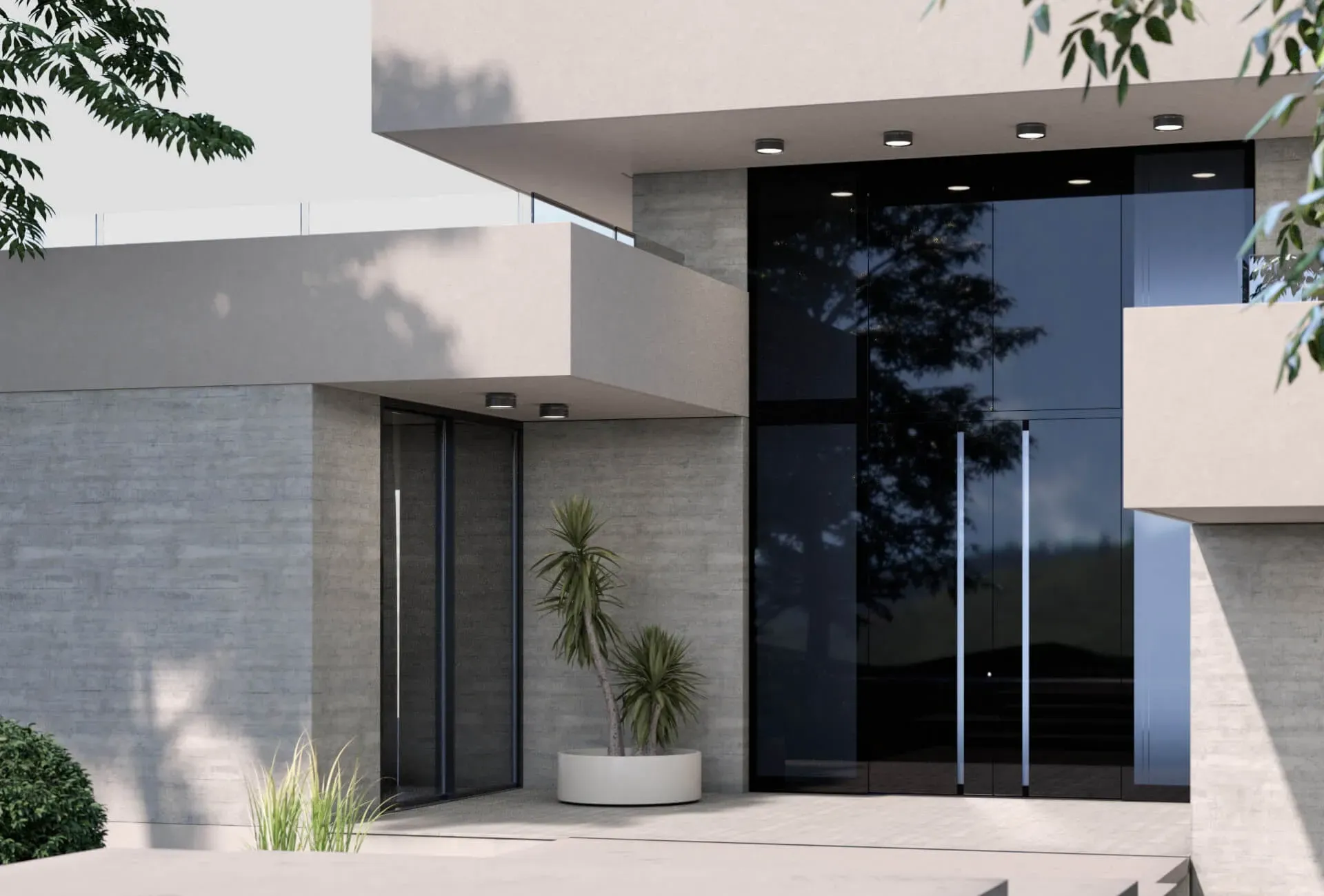 Eingangstüren mit Glas