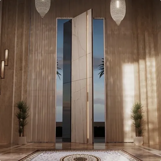 Front doors of exceptional size