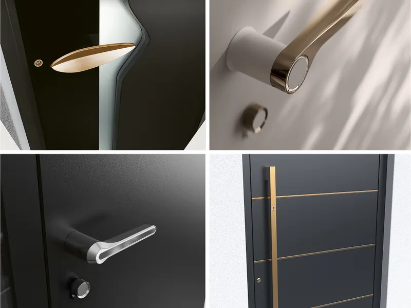 Exclusive entrance door handles