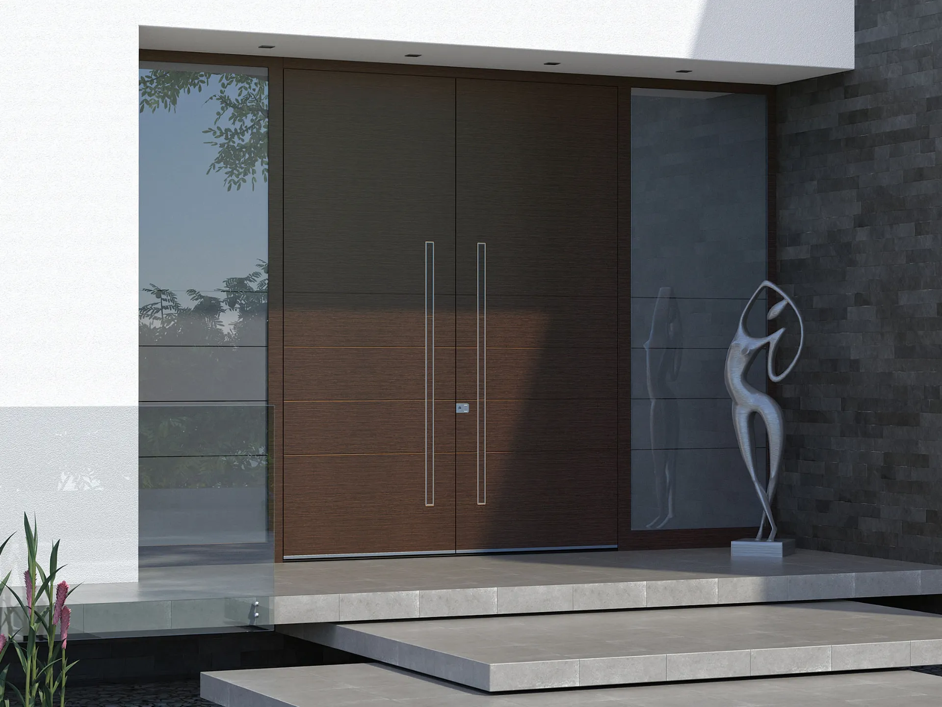 Majestic appearance of large doors