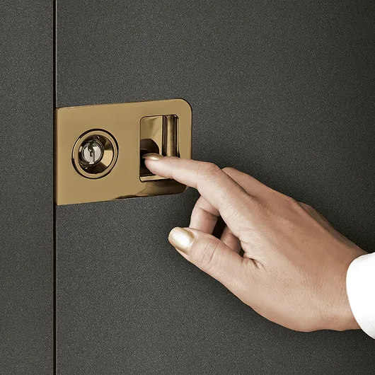 Unlocking entrance door with fingerprint reader