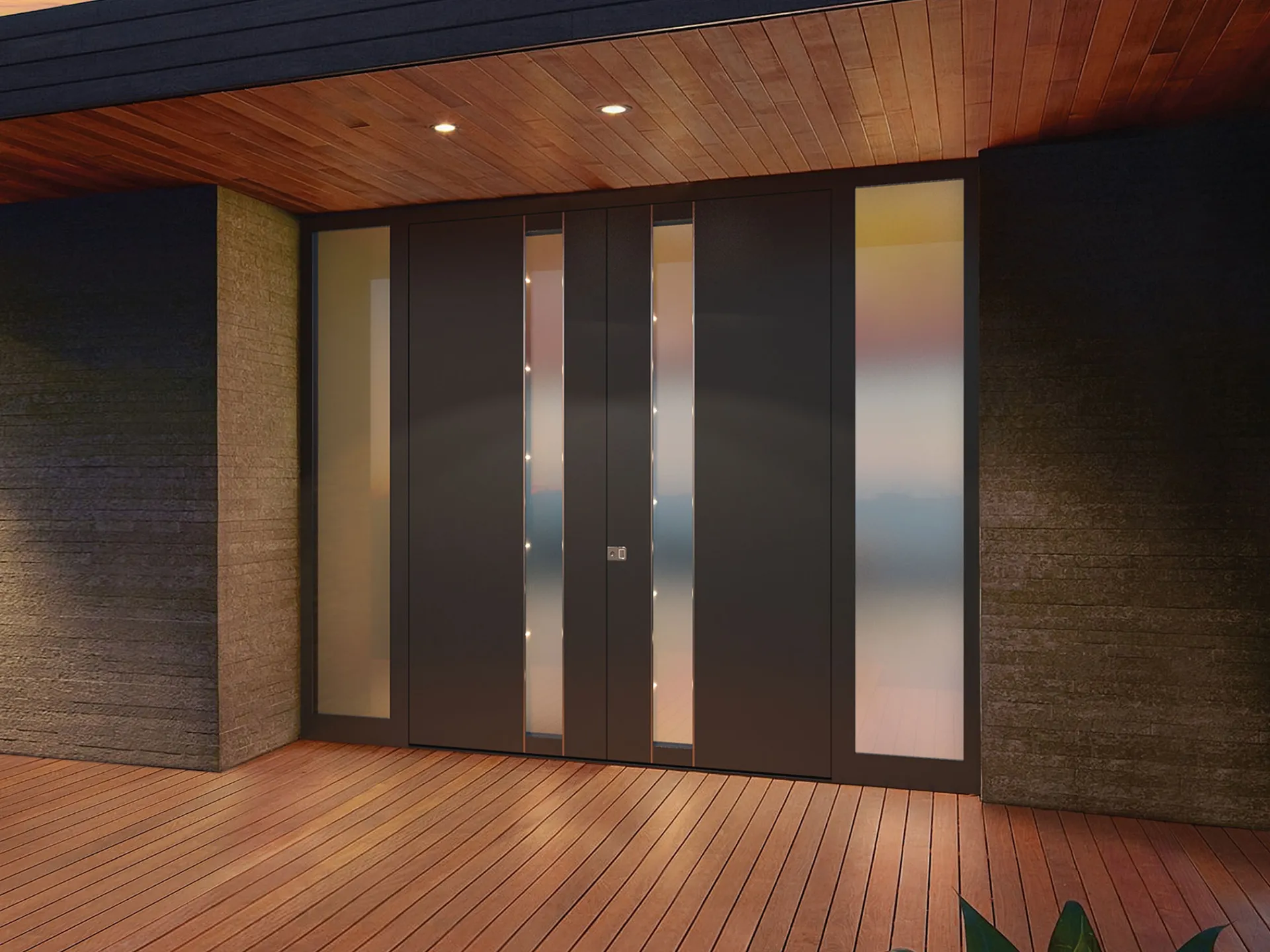 Practical double-leaf doors