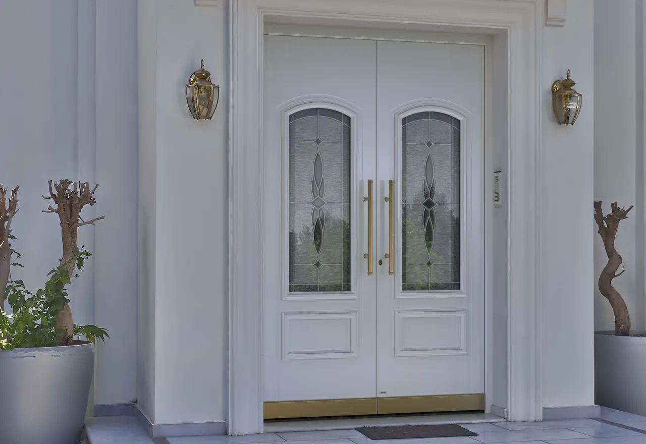 Front doors in Georgian style