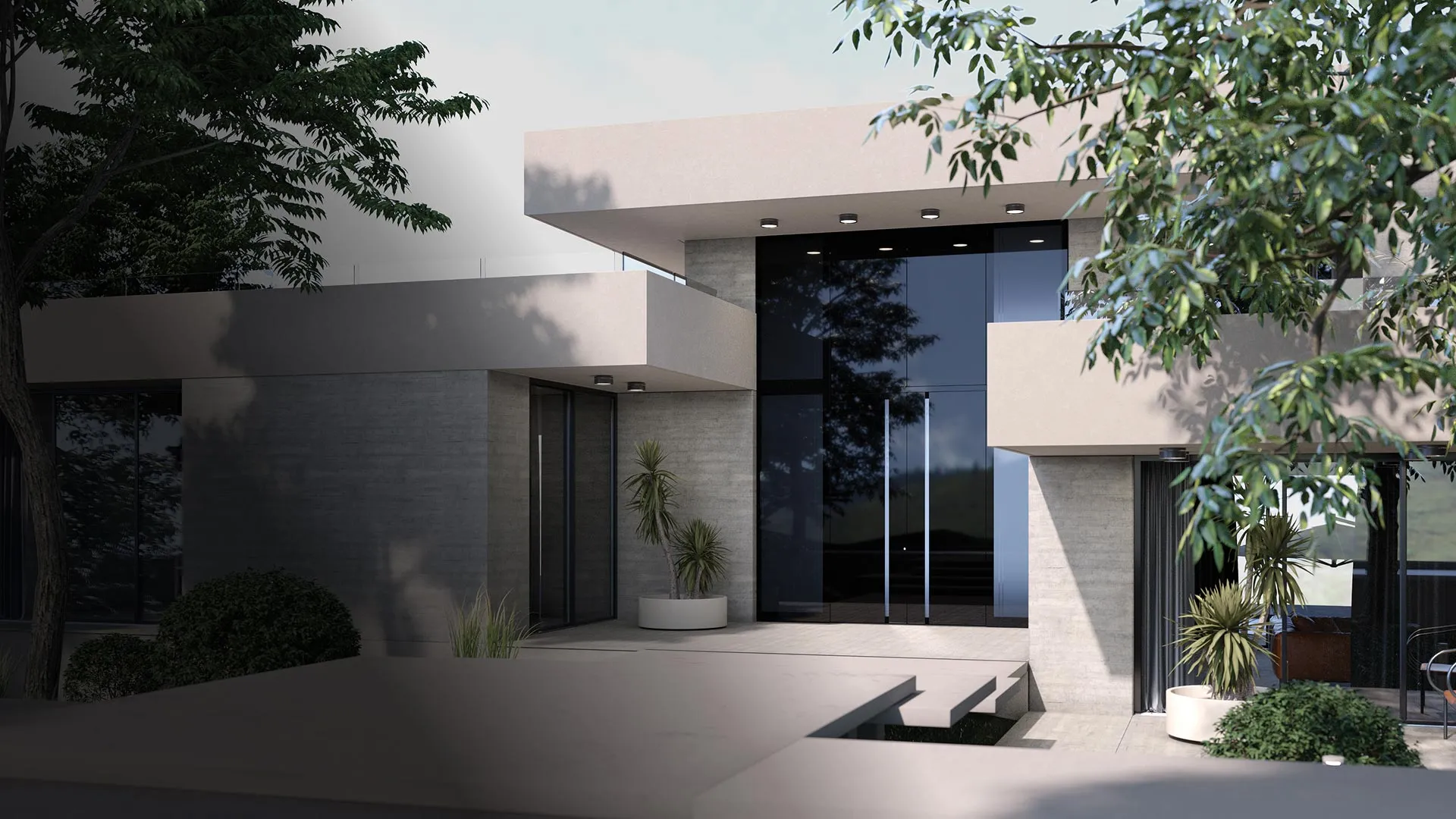Glass door