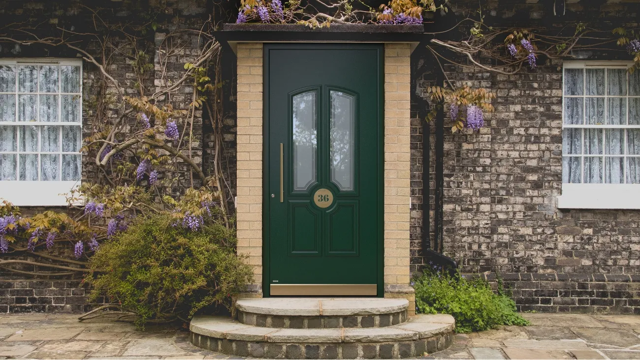 Aluminium cottage front door