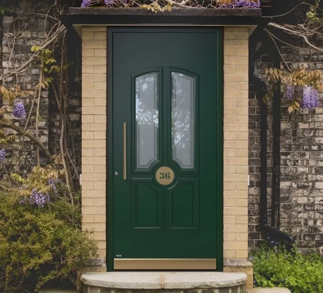 Green front door design ideas