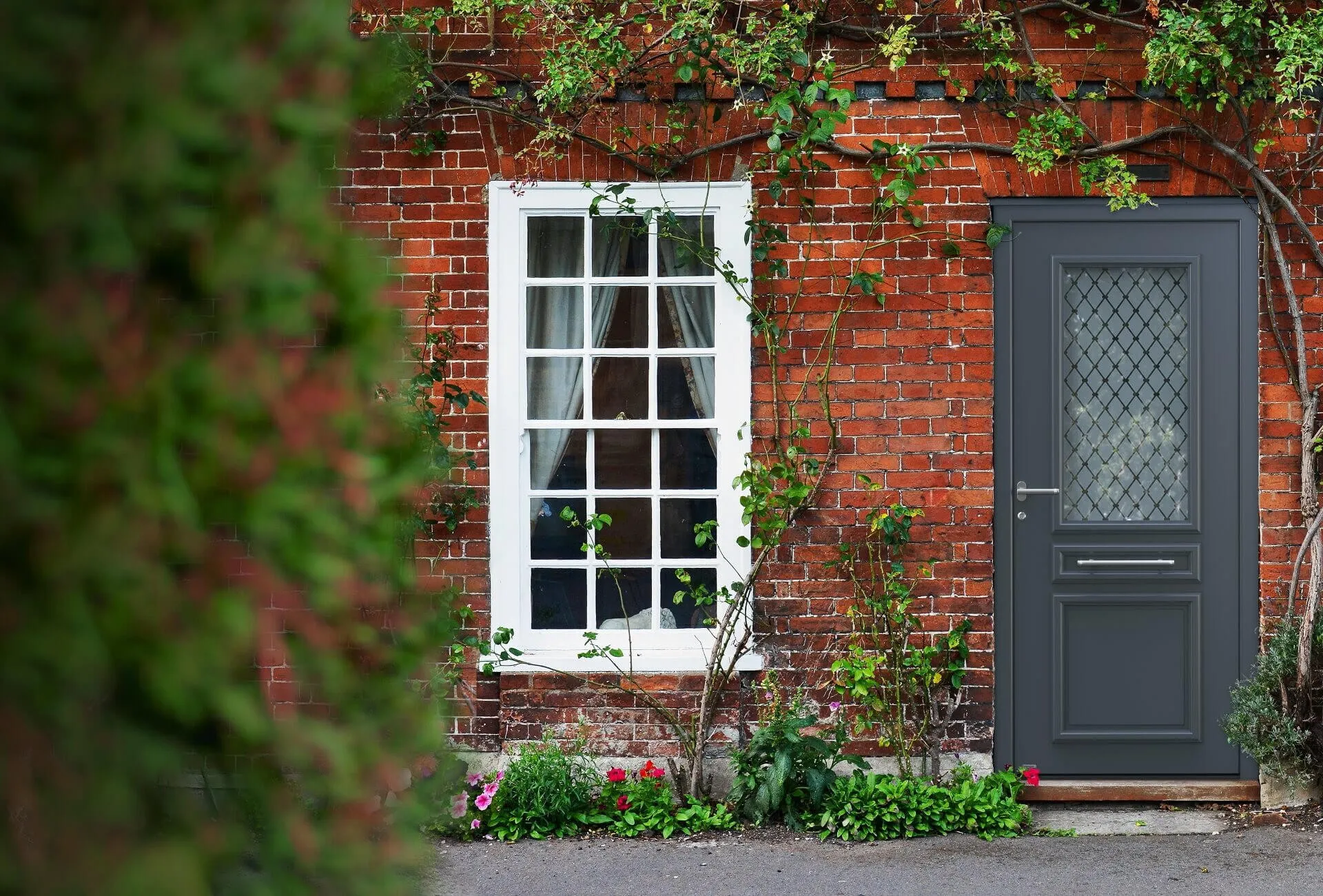 Haustür Landhausstil Grau
