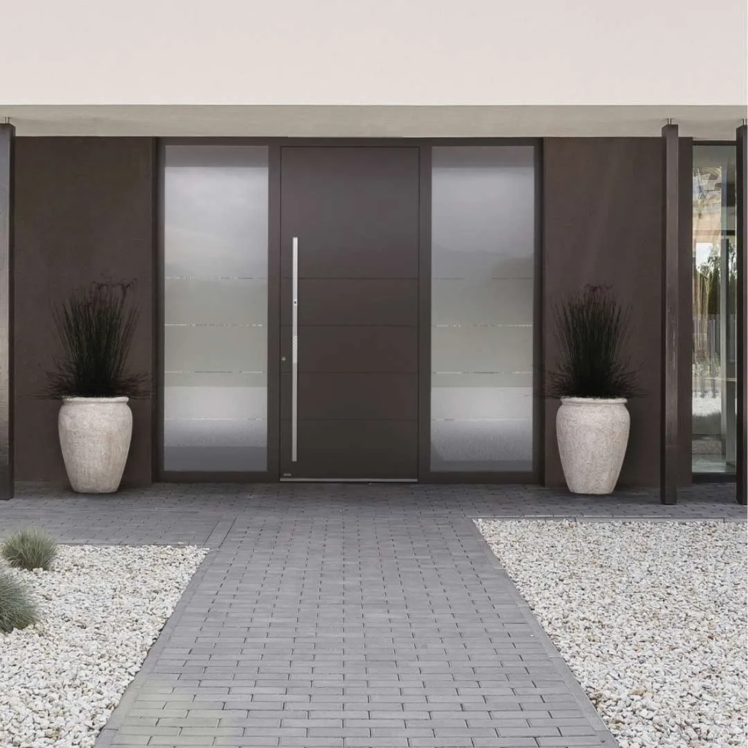 Langlebige Aluminium-Haustür mit Karbonverstärkung