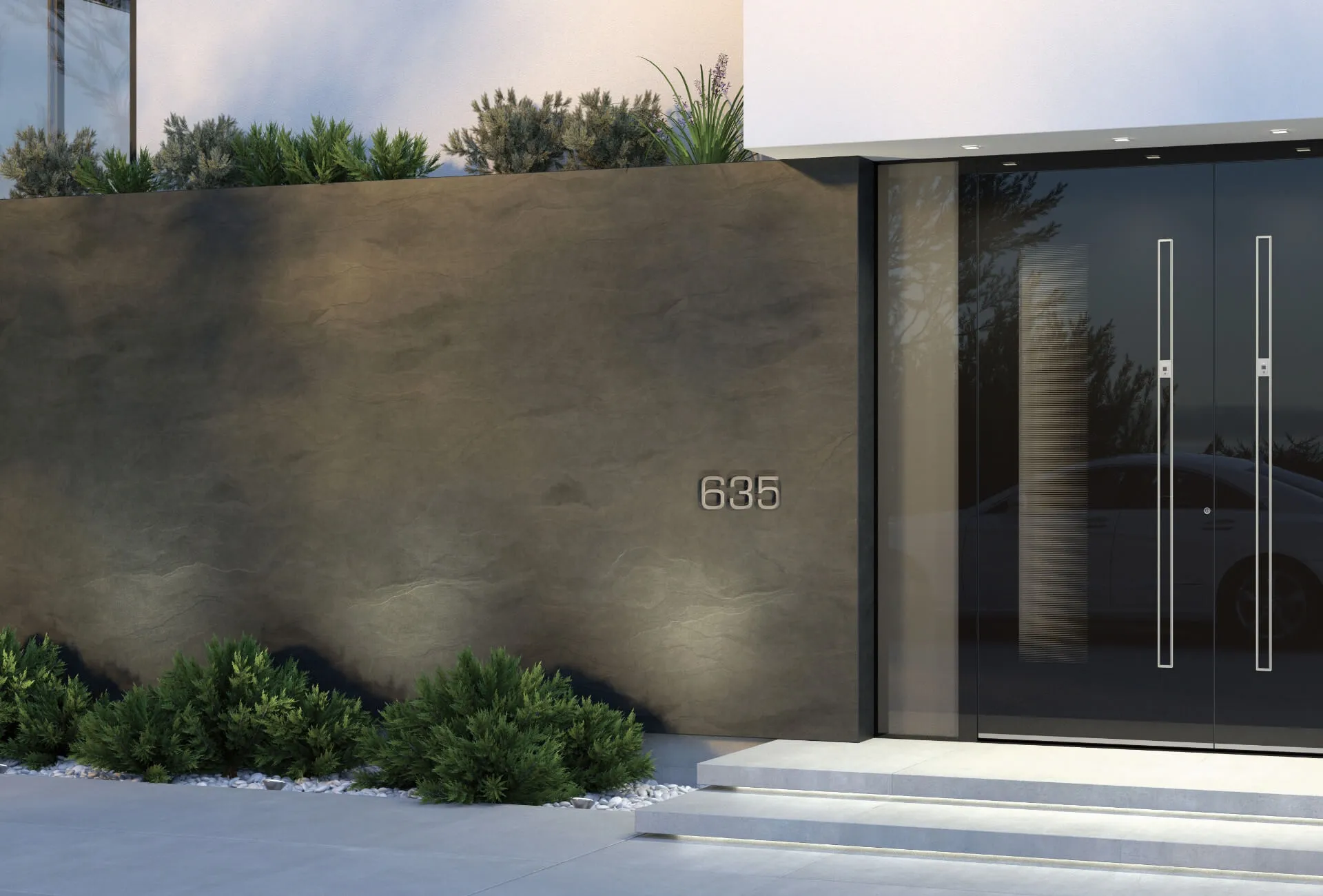 Haustüren flügelüberdeckend