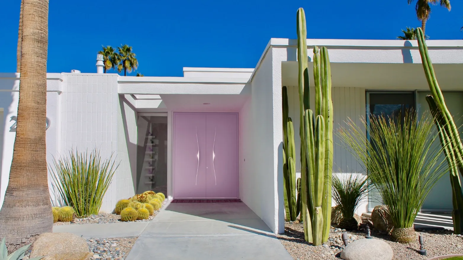 Lilac front doors for family homes