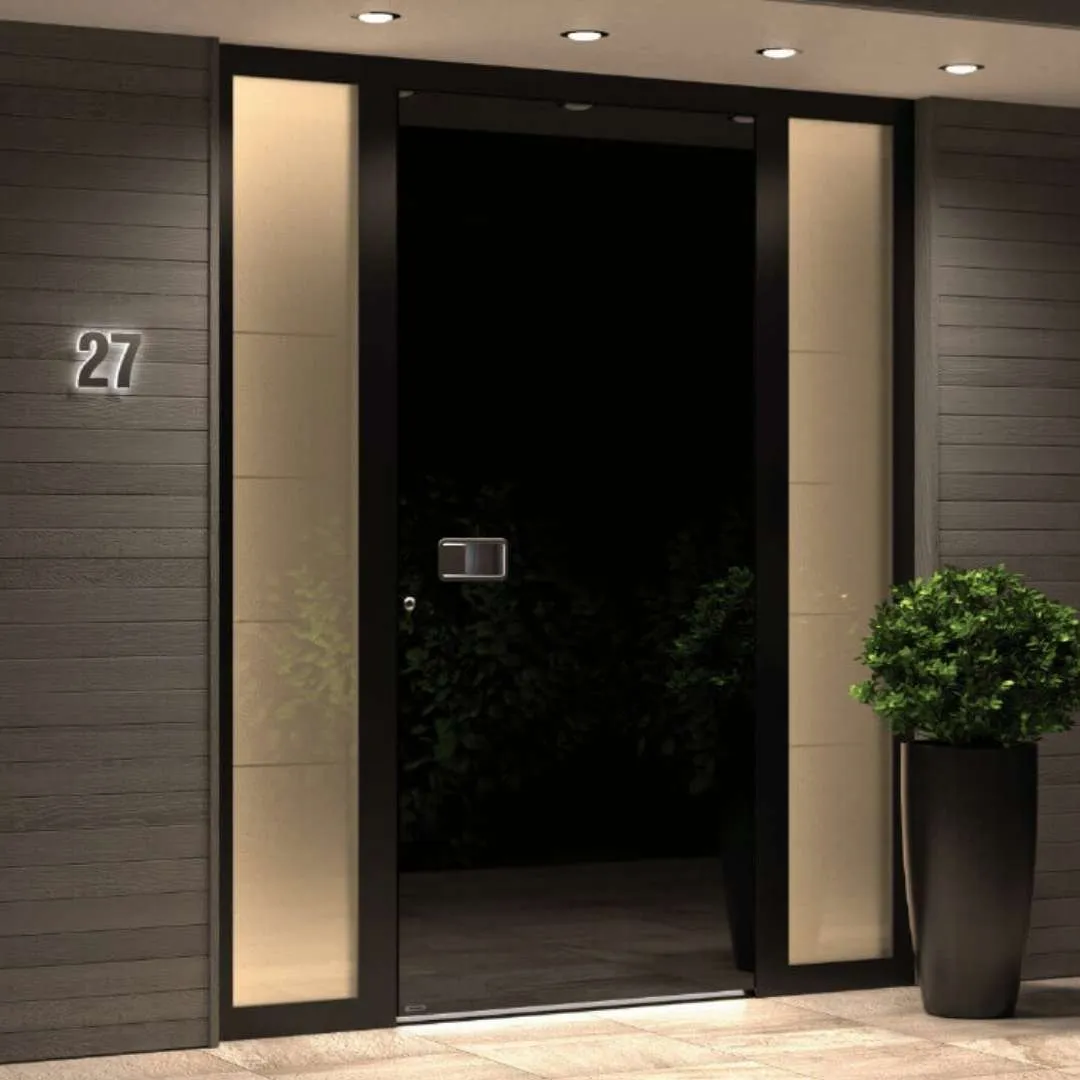 Eingangstüren in ESG Deckglas