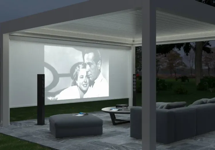 Terrassenüberdachung mit Flachdach