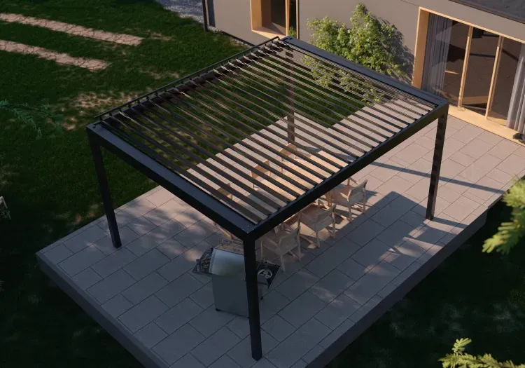 Freistehende Terrassenüberdachung