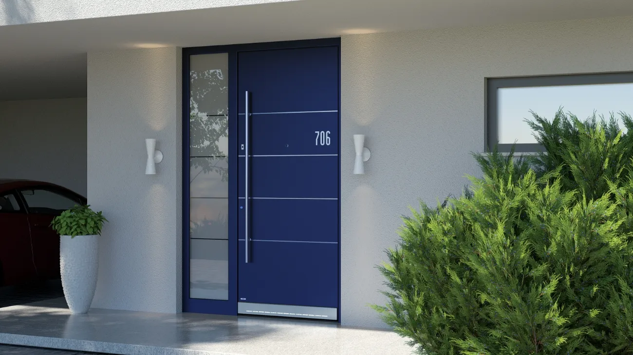 Navy front door combination options