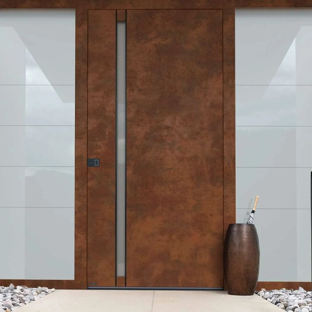 Haustüren ohne glas in Corten
