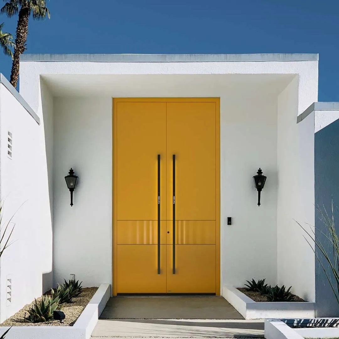 Haustüren ohne glas in Gelb