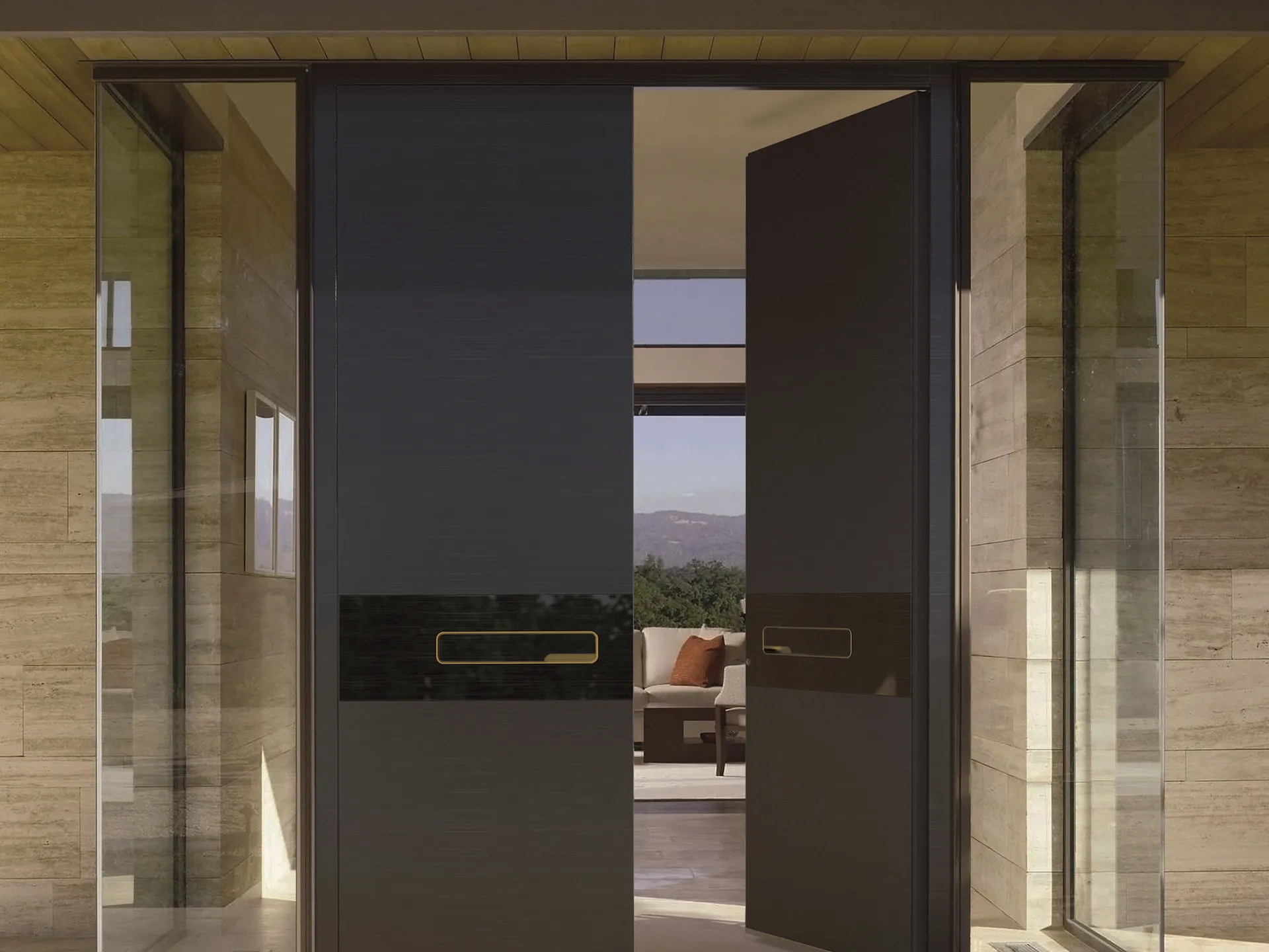 Connection between the interior and exterior
