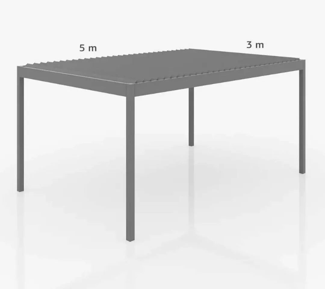 Biolimatische Pergola 5 x 3 m