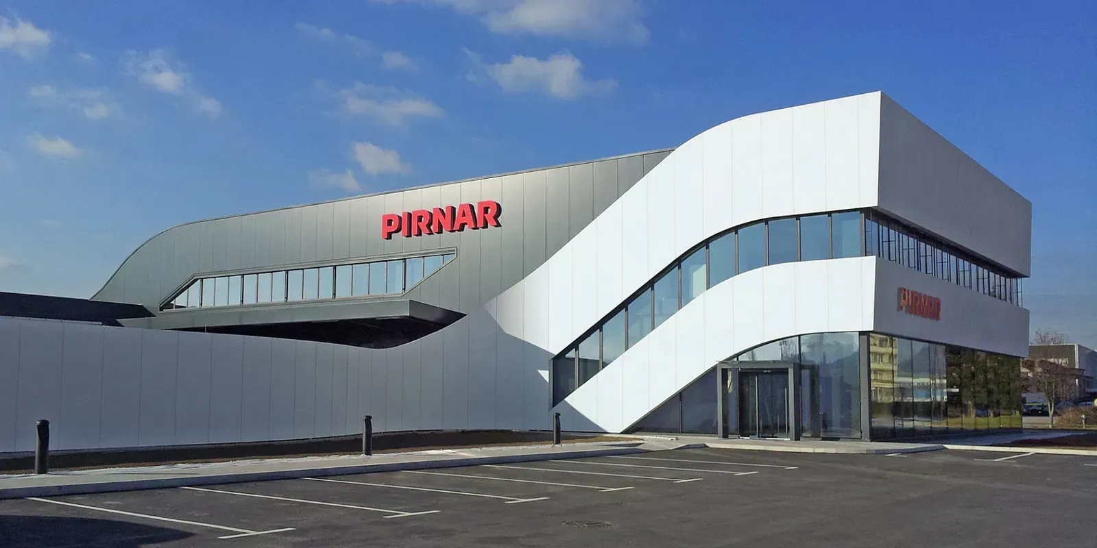 Pirnar showroom parking lot