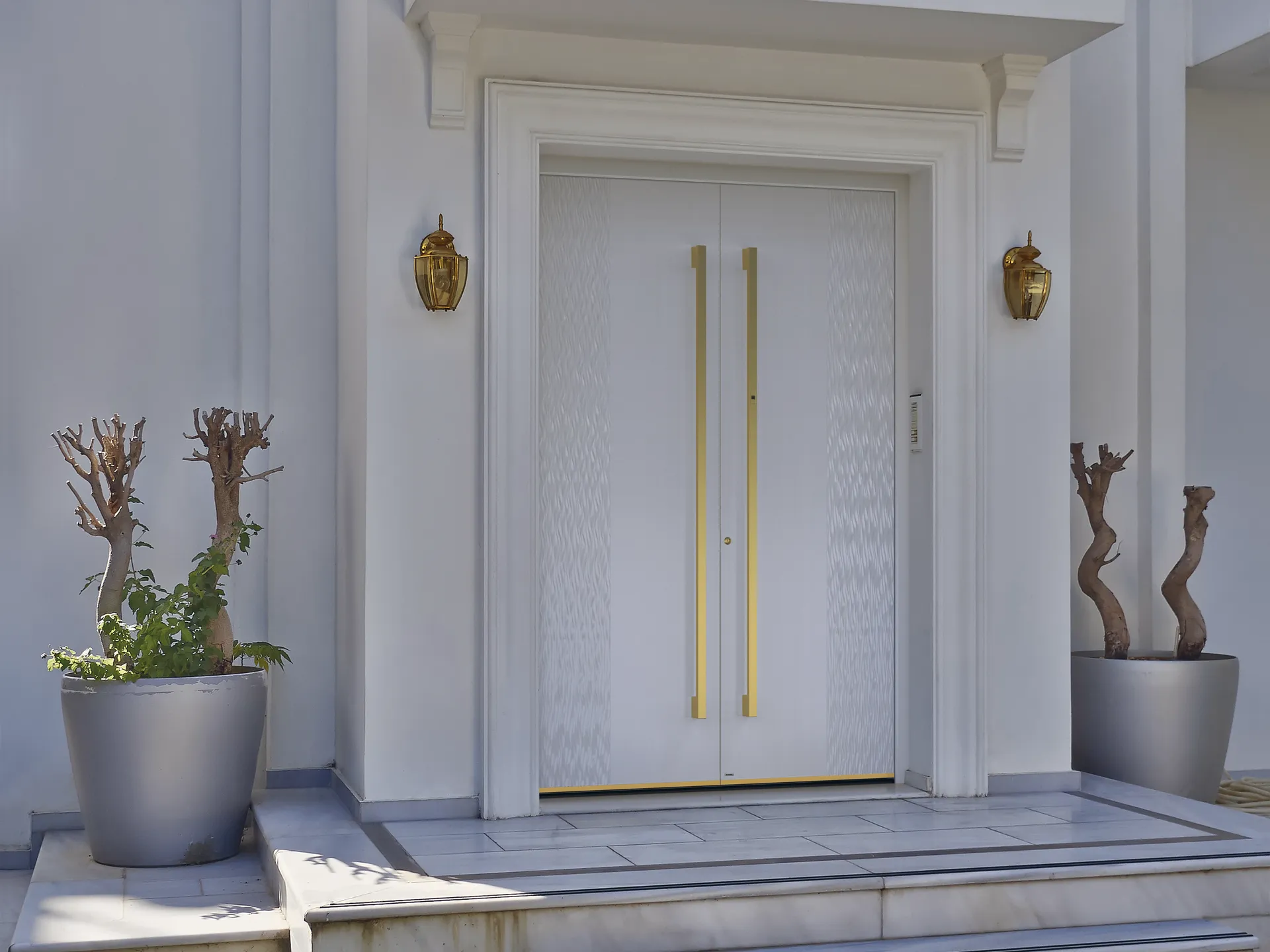 Aluminium Haustür Weiß