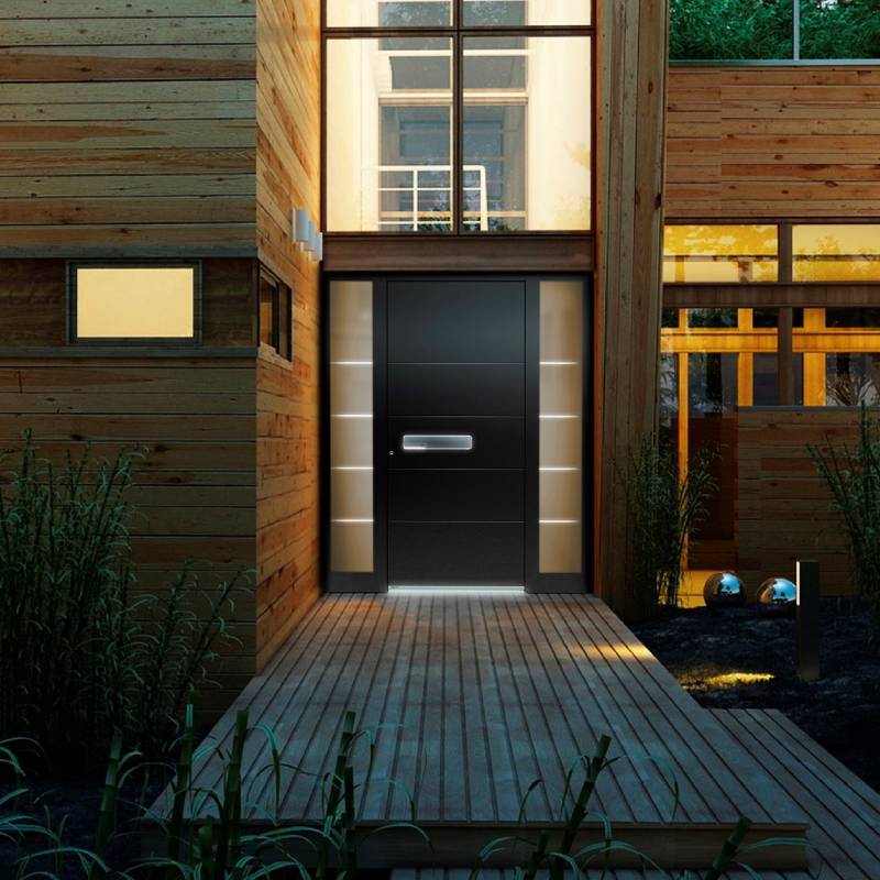 Vhodna vrata z obsvetlobami