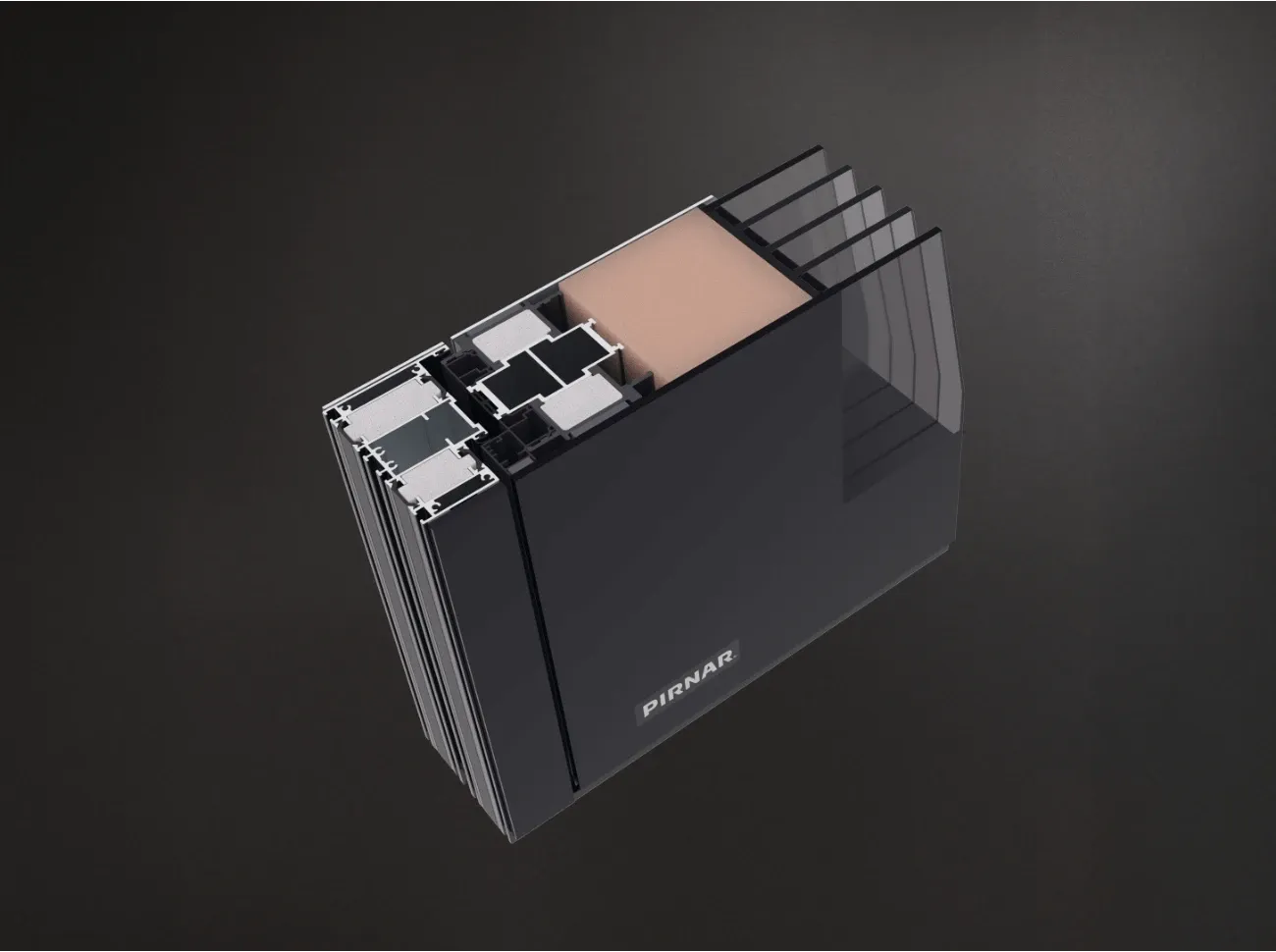 Verglasung für Pivot- oder Drehtüren