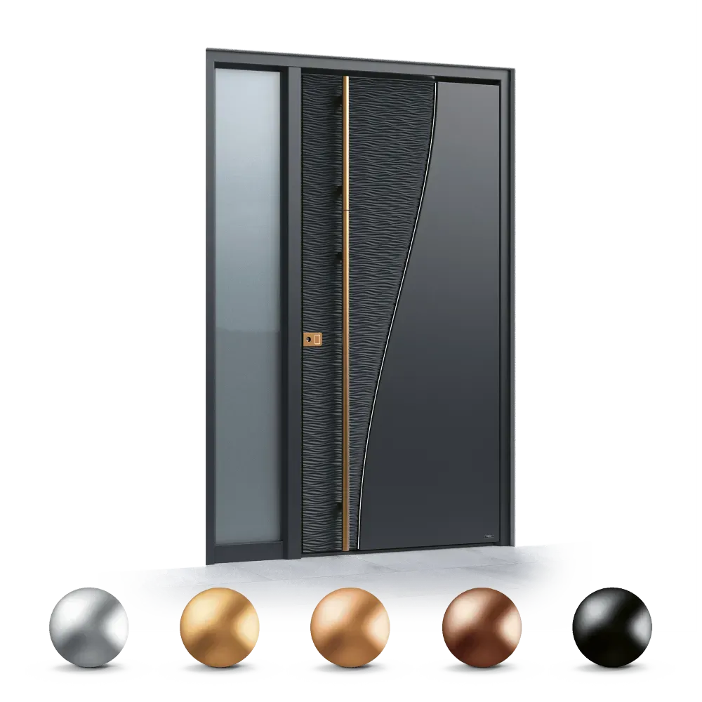 Finitions PVD des accessoires de porte Pirnar