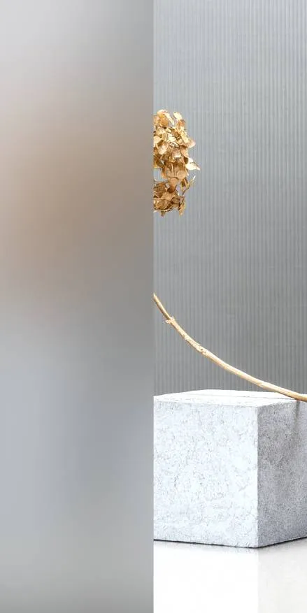 Satinato steklo v celoti peskano 