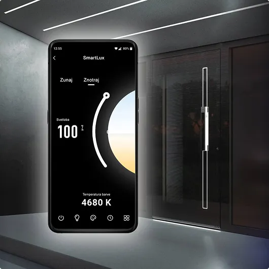 Smart entrance door lighting system