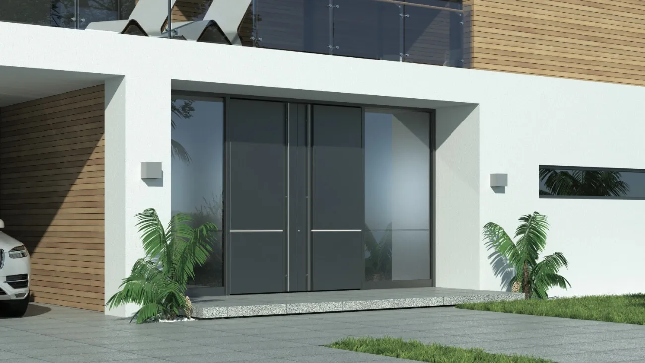 Secure wooden front door lock