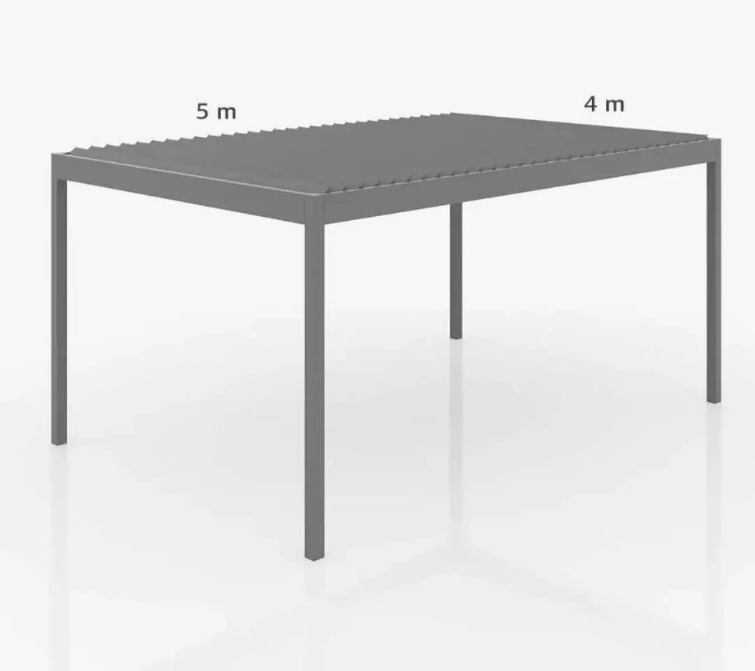Maßgefertigte Terrassenüberdachung in der Größe 5×4 m