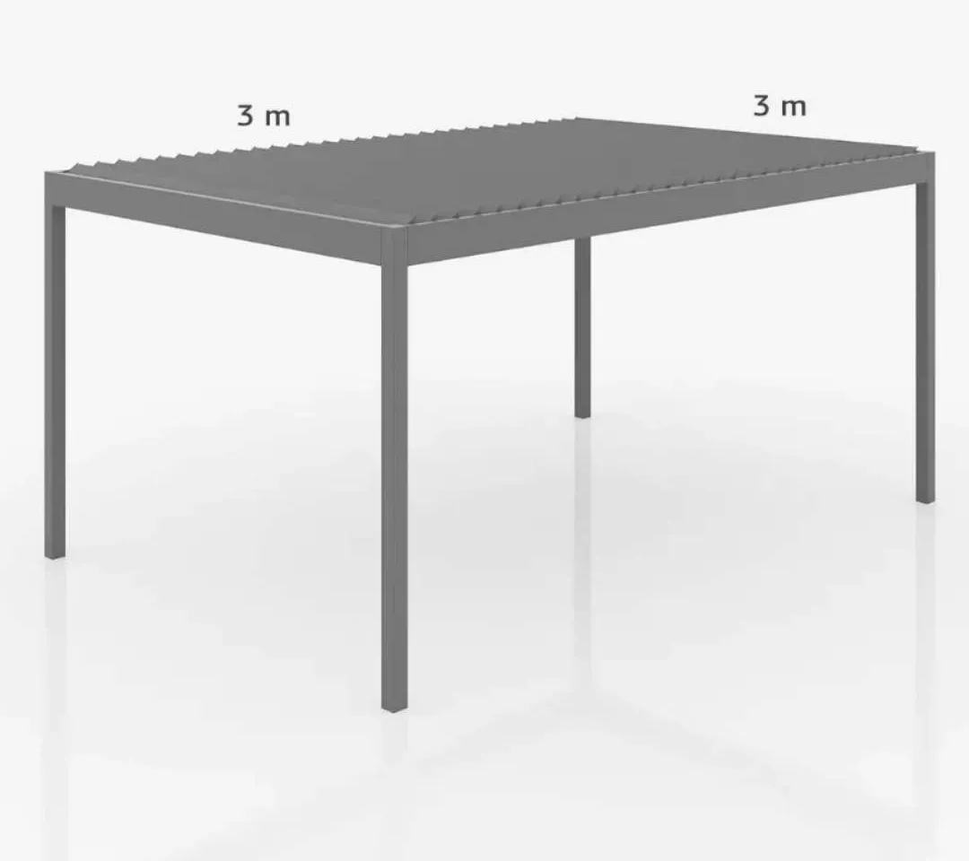 Maßgefertigte Terrassenüberdachung 3×3 m
