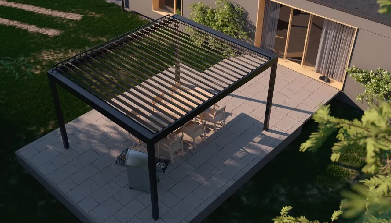 Terrassenüberdachung Lamellen
