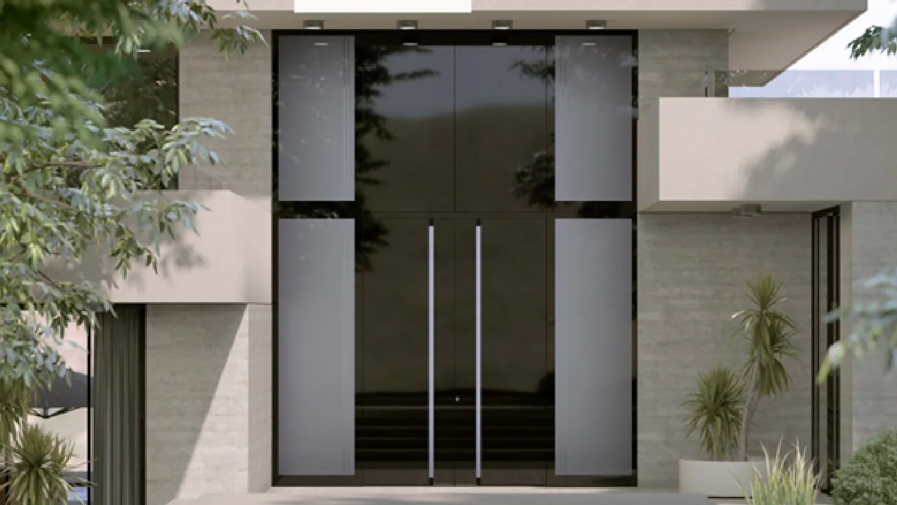 Thermal glass door insulation