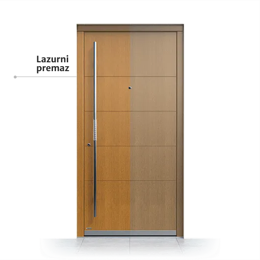 Transparent protective coating for doors