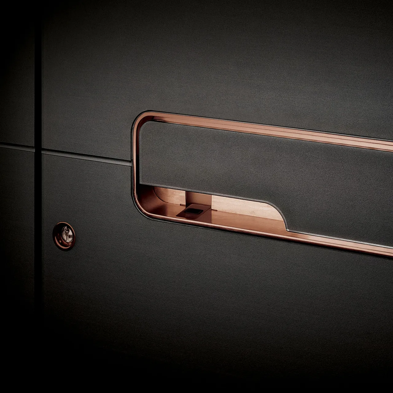 Tür mit ästhetischem Griff