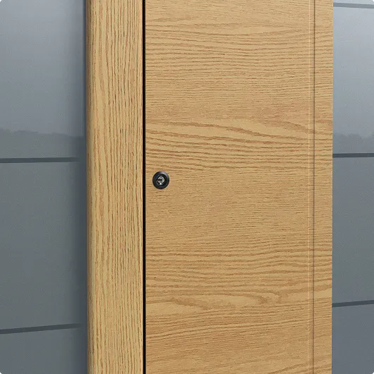 Easy unlocking of wooden doors