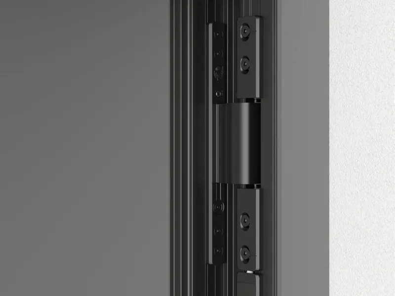 Verdeckt liegende Bänder an der Haustür